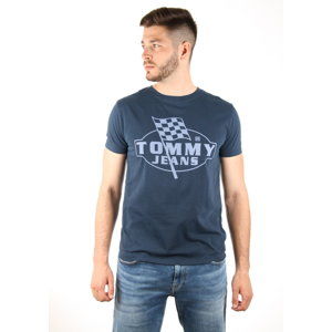Tommy Hilfiger pánské tmavě modré tričko Finish - S (002)